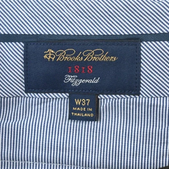Brooks Brothers 34x32 Brown 100% Wool Soft Flannel 1818 Fitzgerald Mens Pants